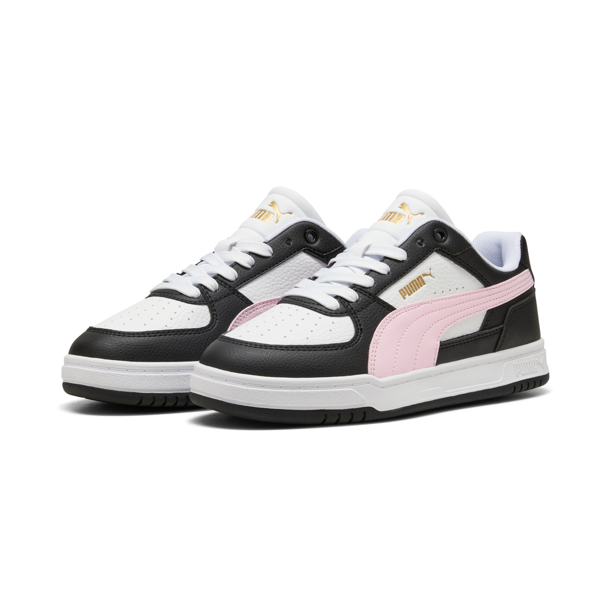 Sneaker PUMA "CAVEN III", Damen, Gr. 36, puma weiß, pearl pink, gold, Synthetik, mehrfarbig, Schuhe Sneaker