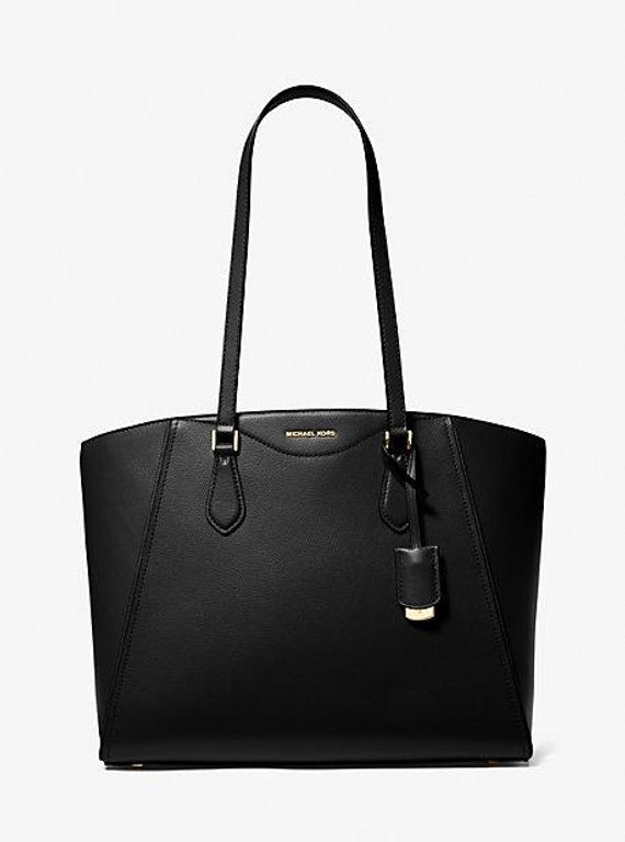 Mk Taryn Large Leather Tote Bag