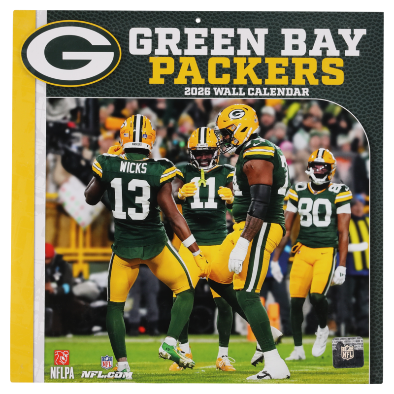 Green Bay Packers 2026 12X12 Team-Wandkalender Image