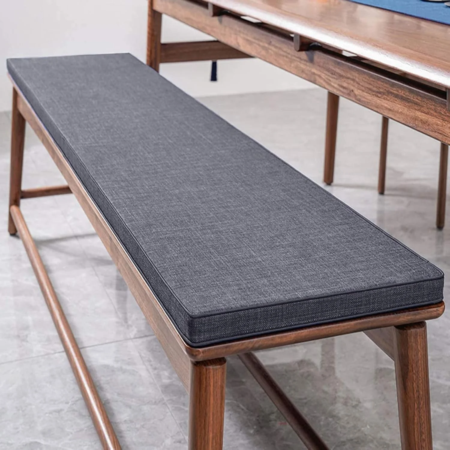 Bankkissen mit doppelter Rohrleitung, waschbares Stuhl-Sitzpolster, Fensterbank-Kissen für Zuhause, Garten, Erkerfenster, Terrasse, Schaukelkabine, Hotel Image