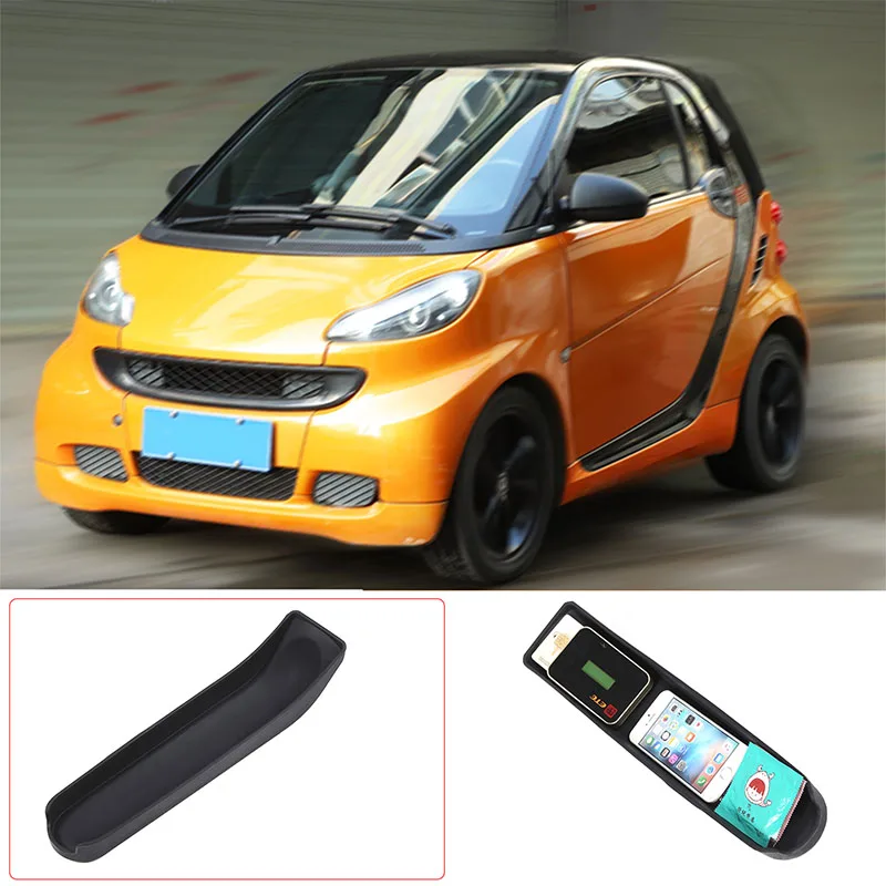 Zentrale Steuerung Handbremse Aufbewahrungsbox Für Mercedes Benz Smart Fortwo 451 2009-2015 Armlehne Versteckte Aufbewahrungsbox Autozubehör Image