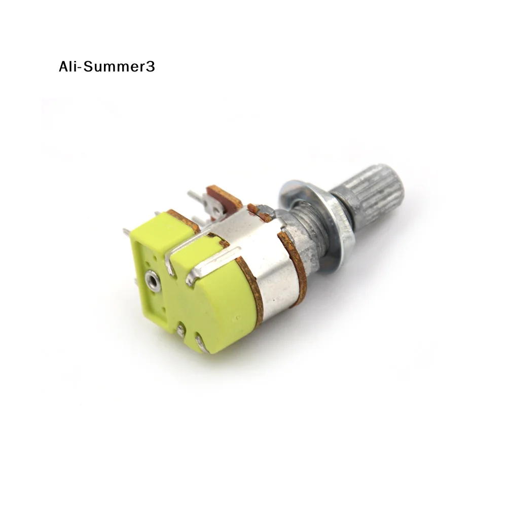 【YY】 1 Stück 2025 Neue B50K 50 K Ohm Dual Linear Taper Lautstärkeregler Potentiometerschalter Image