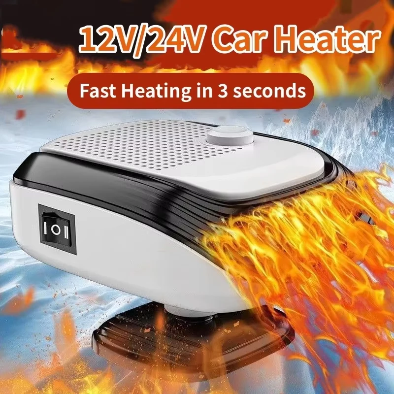 Schnell erhitzende 12-V/24-V-Autoheizung und Defroster, Dual-Speed-Schnellheiz-Front-Demister für die Heizung und Entbeschlag von Winterautos Image