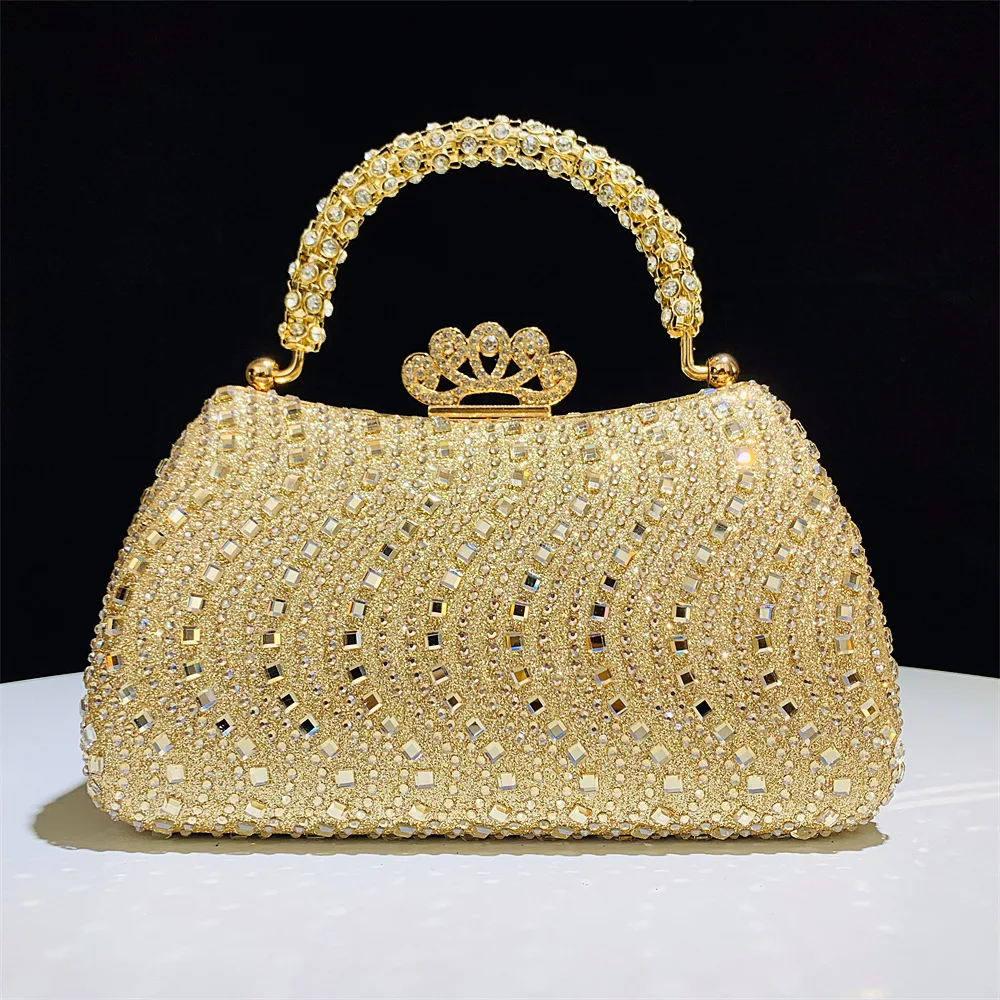 2025 luxe plein diamants soirée pochette nouvelle mode strass Design haut de gamme fête sacs à main dame à la mode sac à bandoulière
