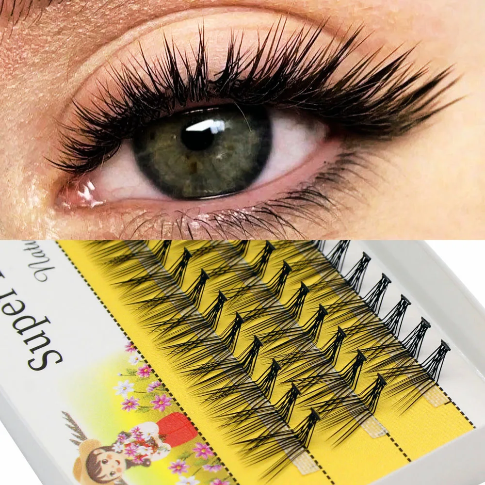 MUYD Neue Fox Eyes L Curl Nerz Falsche Wimpern für Make-Up 20D Wimpern Extensions Individuelle Professionelle Handgemachte Wimpern Image