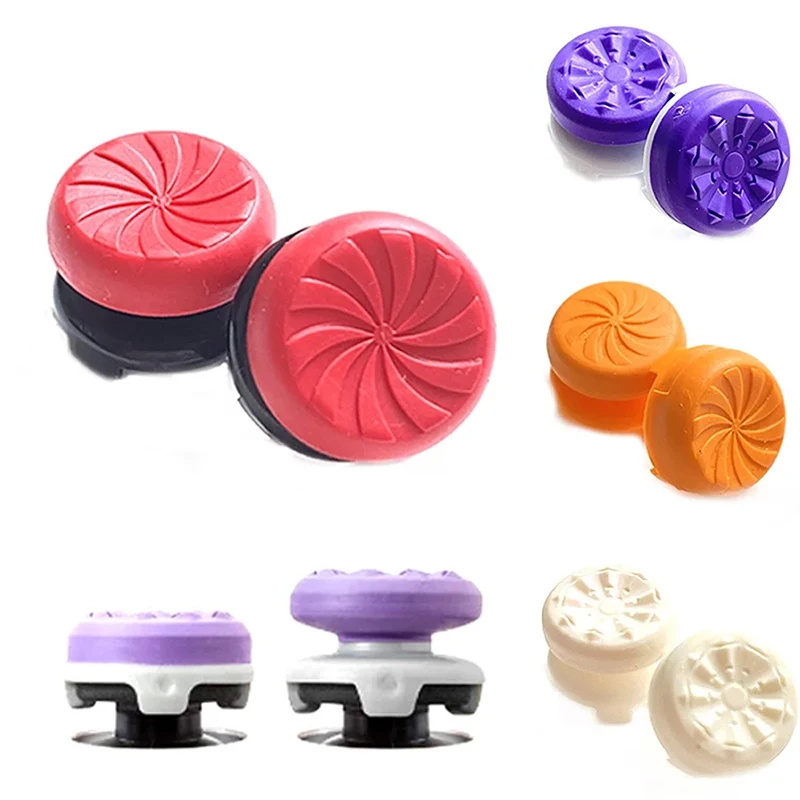 2pcs/set Video Games Silicone Thumb Grip For Playstation 5 Ps 4 For FPS Joystick Booster Cap Video Game Controller Accessories