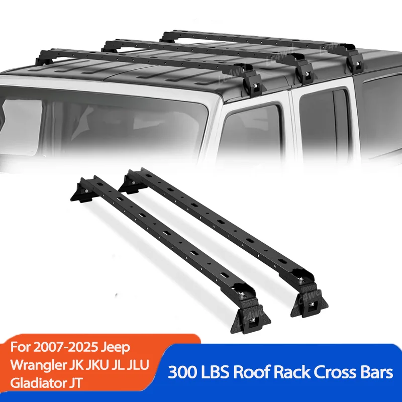 LC4WD 4X4 Außenzubehör Dachrelingträger Querstange Querstange Gepäckträger für 2007–2025 Jeep Wrangler JK JL Gladiator JT Image
