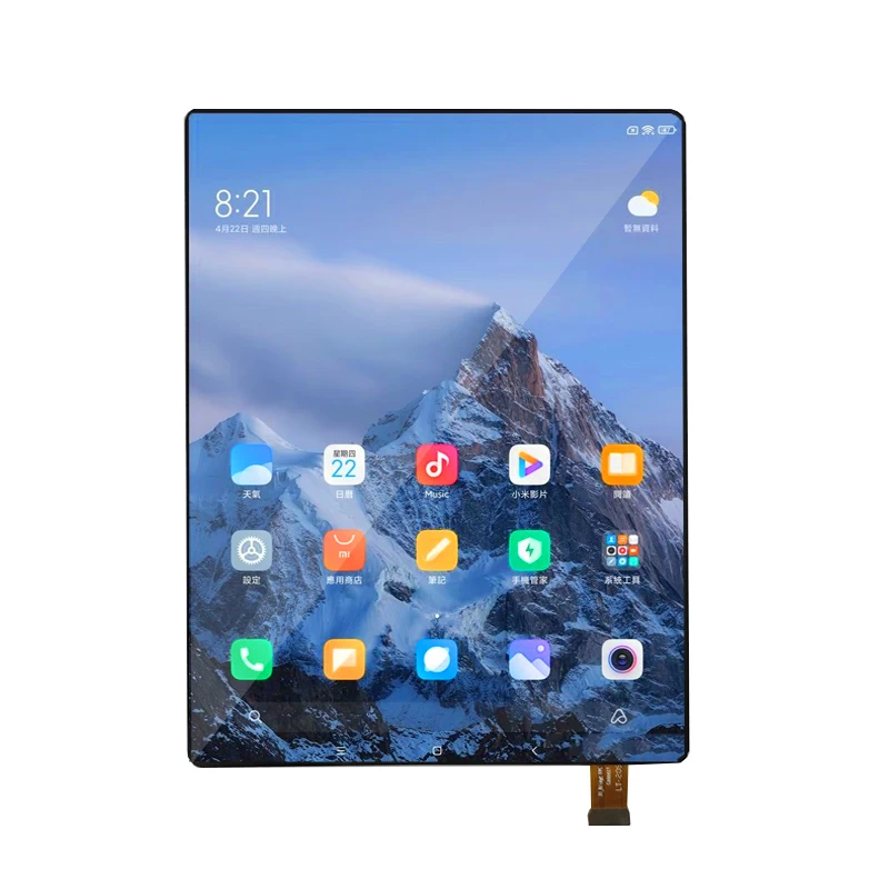 8 Zoll 4:3 Ultradünner Oled-Bildschirm 2K QHD 60HZ 2480*1860 Auflösung Mipi Amoled Displaymodul für Laptop-Tablet-Bildschirm Image