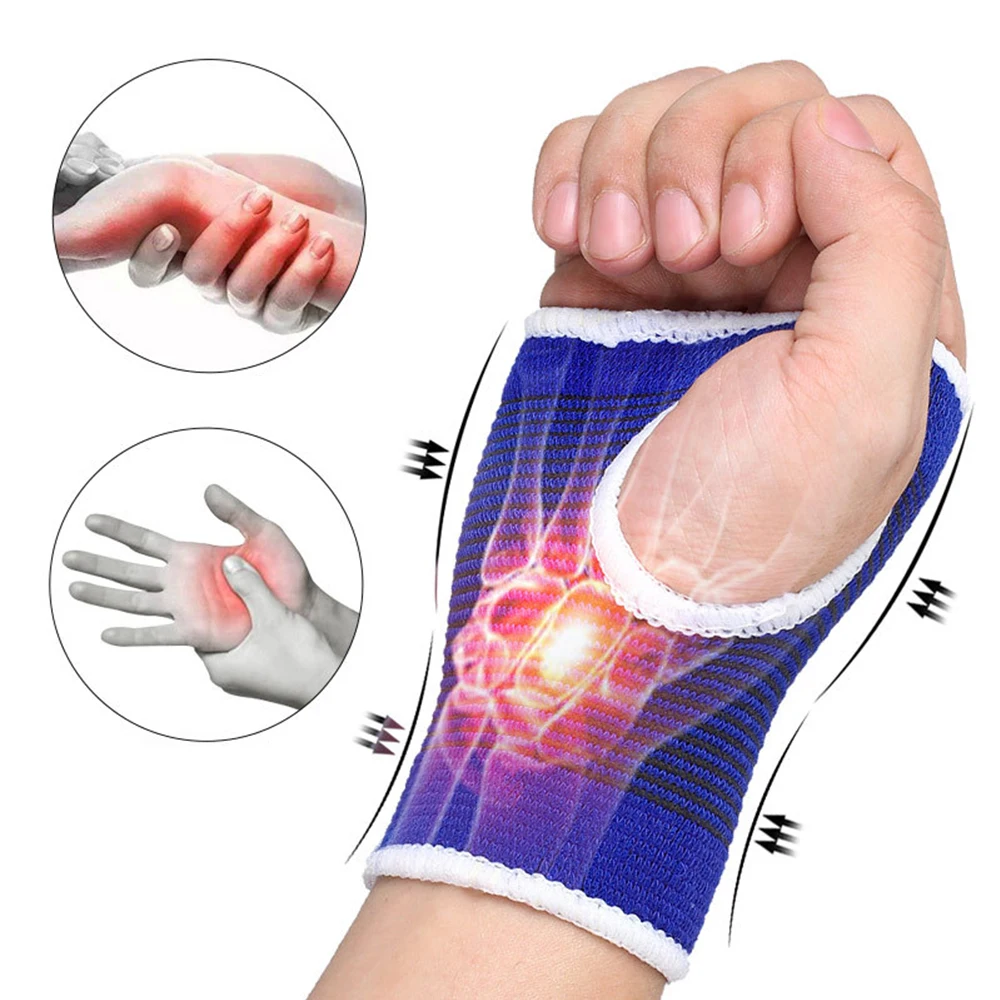 1 paar Fitness Gym Handschuhe Elastische Training Fitness Handgelenk Wrap Workout Übung Handschuh Handgelenk Unterstützung Hand Brace Gym Palm Protector Image