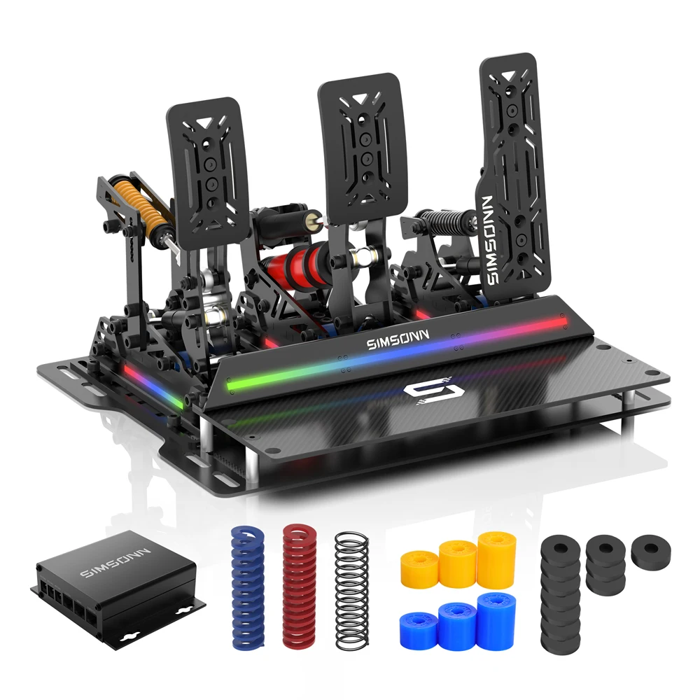 SIMSONN Professional Racing Simulator Pedale True Force Feedback Lenkrad-Game-Controller für PC-Laufwerk-Anwendungen Image