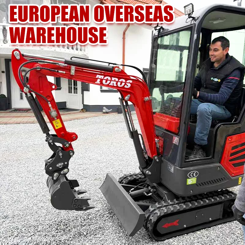 TOROS Großhandel maßgeschneiderte Raupen-Minibagger CE/EPA-Minibagger mit Eimer-Daumen zum Verkauf Günstiger Minibagger Image