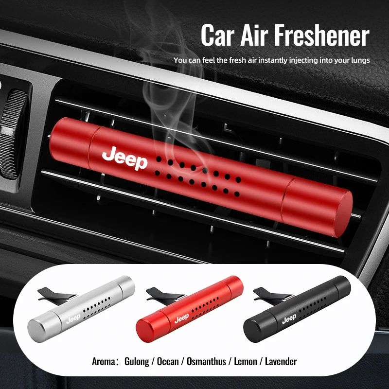 Auto Air Outlet Parfüm Duft Diffusor Clip Zubehör Für Jeep Wrangler JK Gladiator Renegade Grand Cherokee Wagoneer Aveng Image