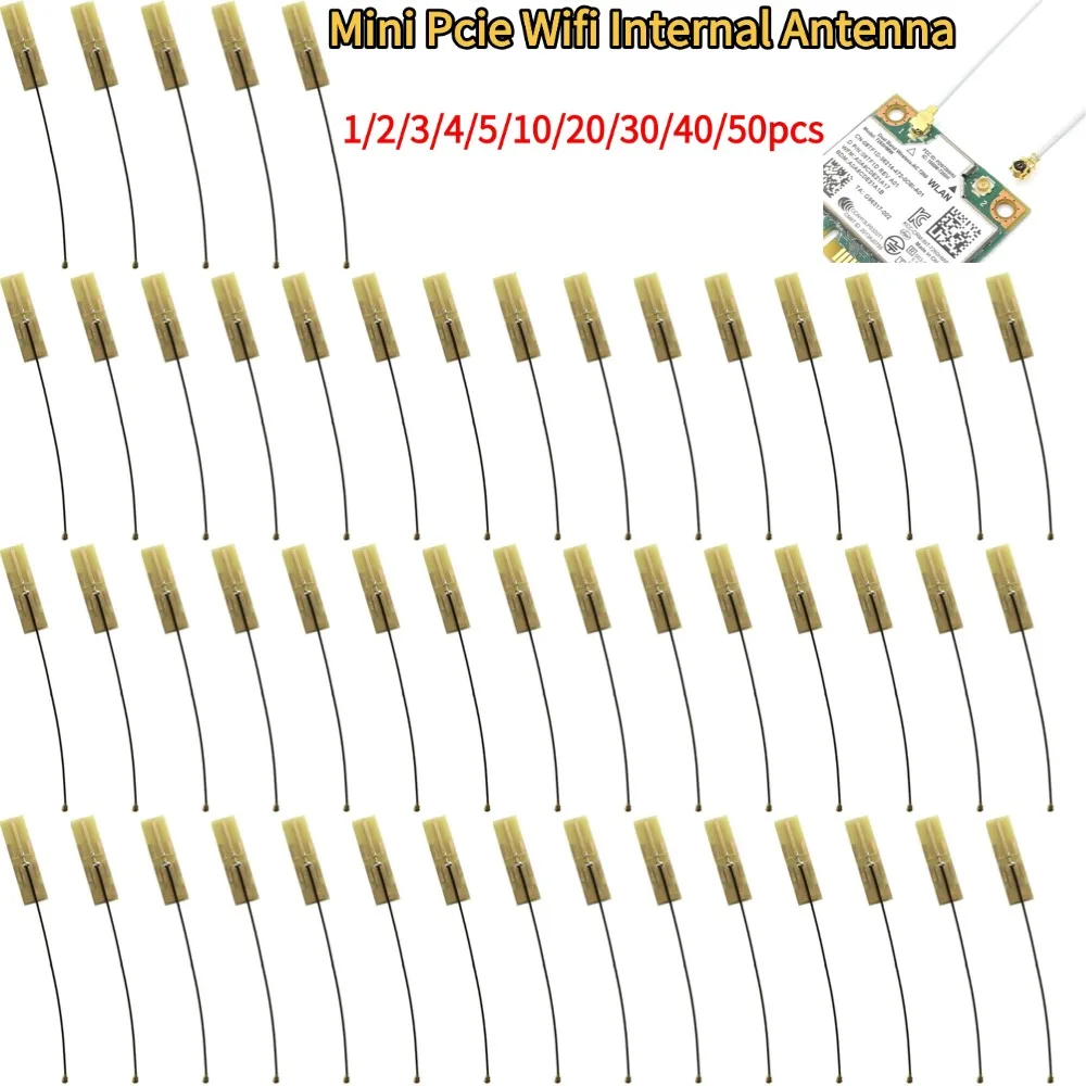 Mini Pcie Wifi Interne Antenne Universal Laptop Wifi Bluetooth Gelbe Film Antenne Für Drahtlose Netzwerk Karte WiFi Router Image