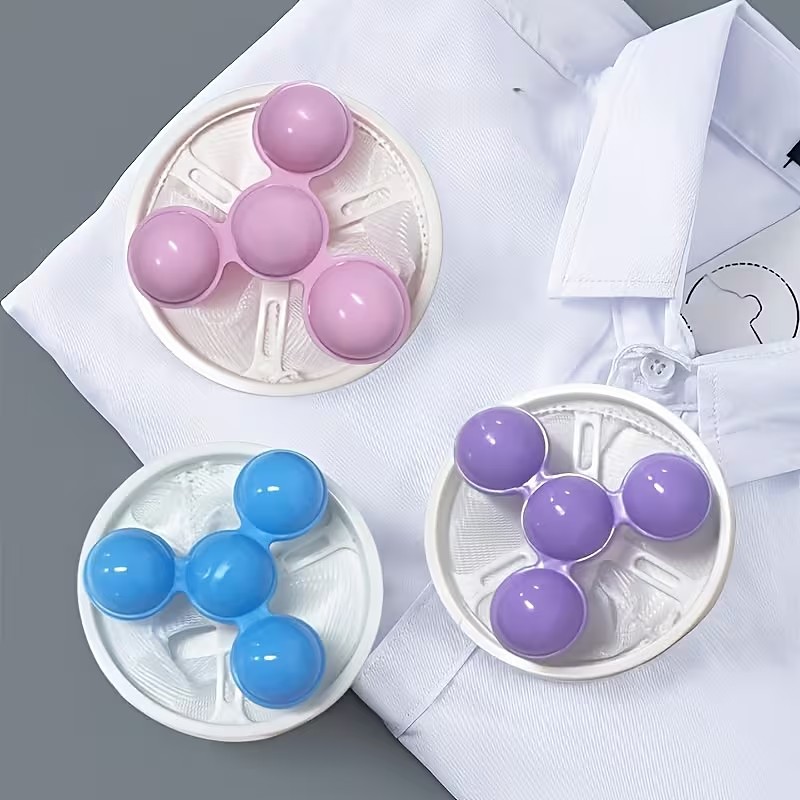 3-Pack Washing Machine Lint Filter, Upgraded Cone-Shaped Mesh with 2x Filtration, Reusable Fuzz Collector for Pet Hair Lint, Compatible with Front Top Load Washers, Available in Pink/Blue/Purple