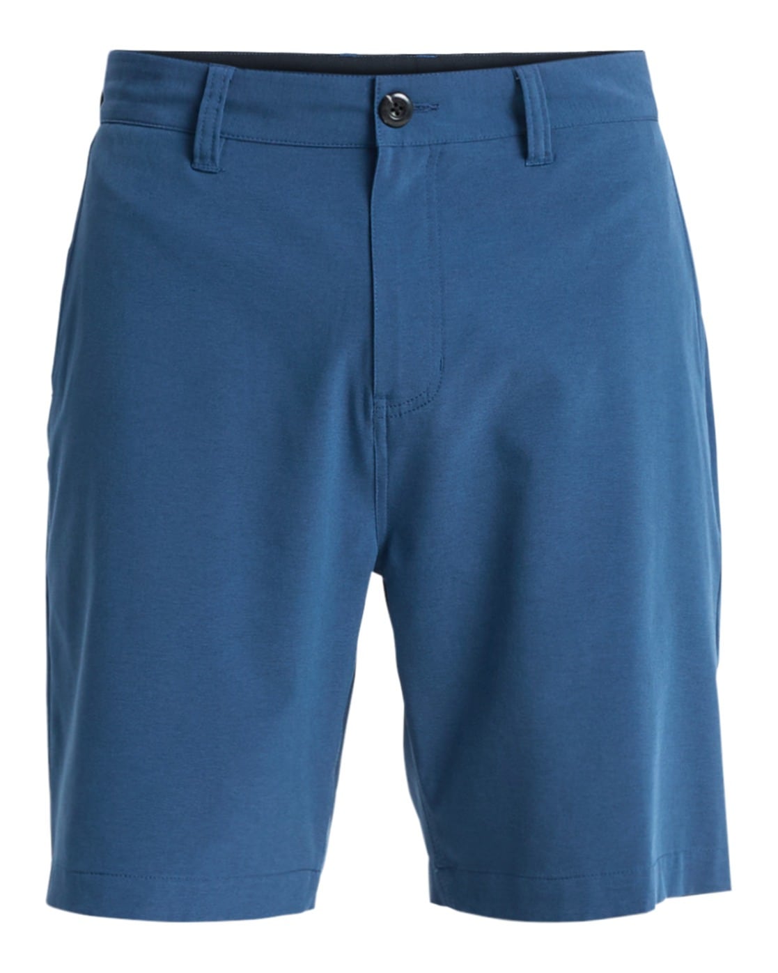 Badeshorts QUIKSILVER "Union Heather Amph 19", Herren, Gr. 31SM, US-Größen, schwarz denim heather, Polyester, Badehosen Badeshorts