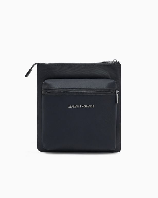 Flat Shoulder Bag - Black - ARMANI EXCHANGE Messenger