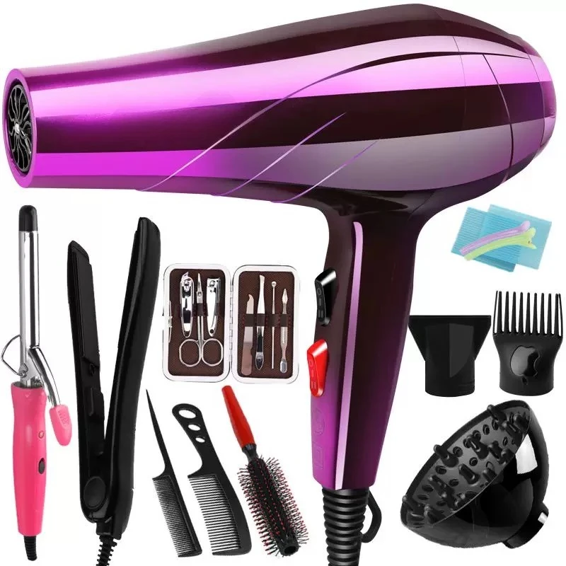 Professioneller 4000-W-leistungsstarker Haartrockner, schnelles Styling, Föhn, Heiß- und Kaltanpassung, Lufttrocknerdüse für Friseursalon-Werkzeuge Image