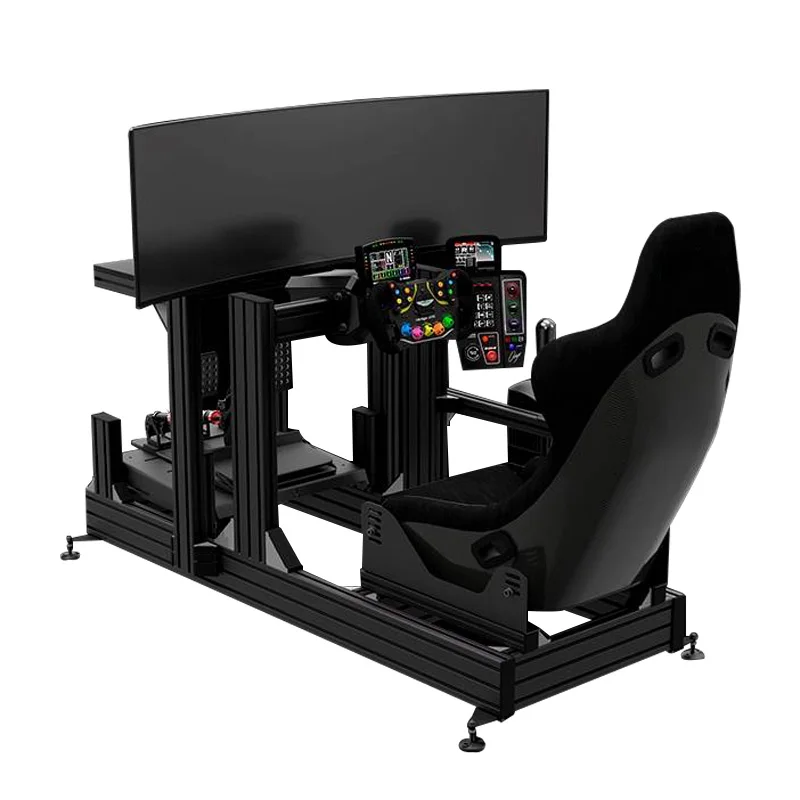 Aluminiumprofil 3090 4080 Spiel Fahren Simulator Lenkrad Sitzhalterung Simracing Stuhl Sim Rig DIY Sim Racing Cockpit Image
