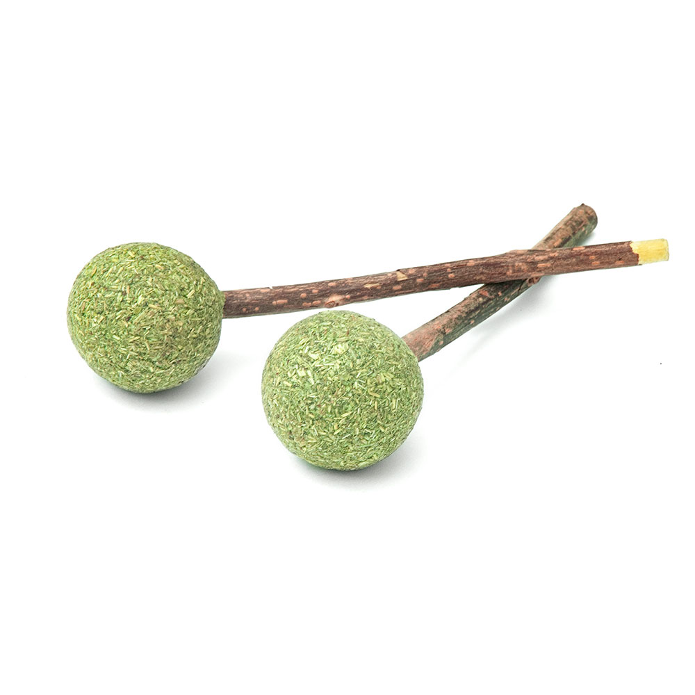 3x2 Toys 1 Set Silver Vine Lollipop Dental Toy Aumüller Cat Toys