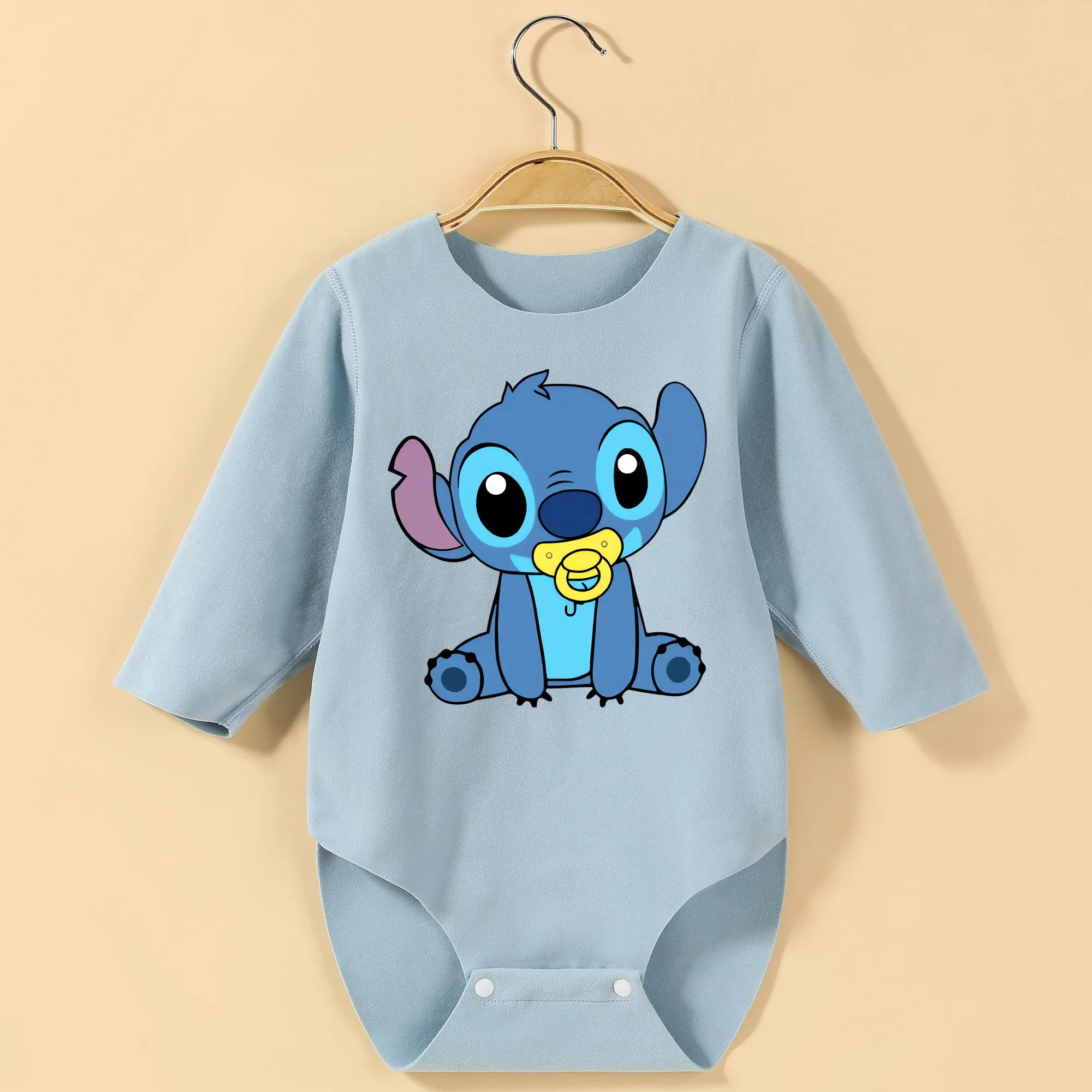 Sucette à manches longues pour bébé, body imprimé exquis pour hauteur 60-90CM, vêtements pour bébé, combinaison confortable