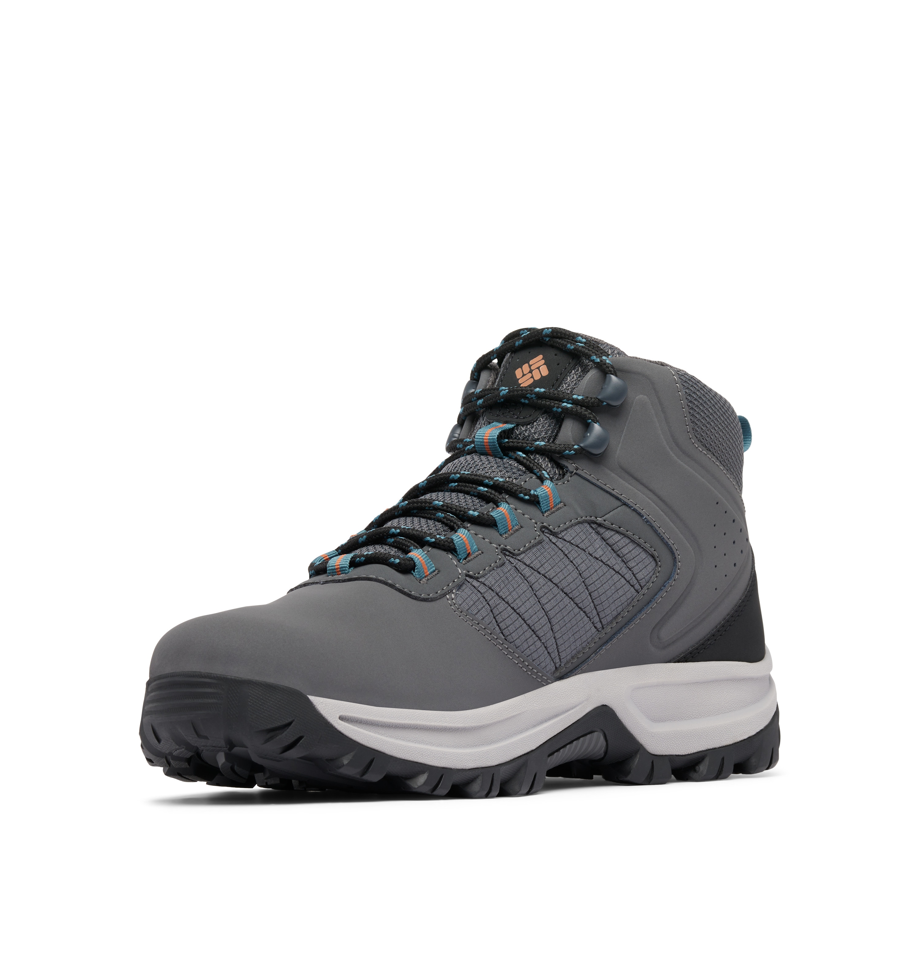 Wanderschuh COLUMBIA "TRANSVERSE™ HIKE WATERPROOF", Gr. 44,5, dunkelgrau, cloudburst, Leder, Schuhe Wanderschuh, wasserdicht