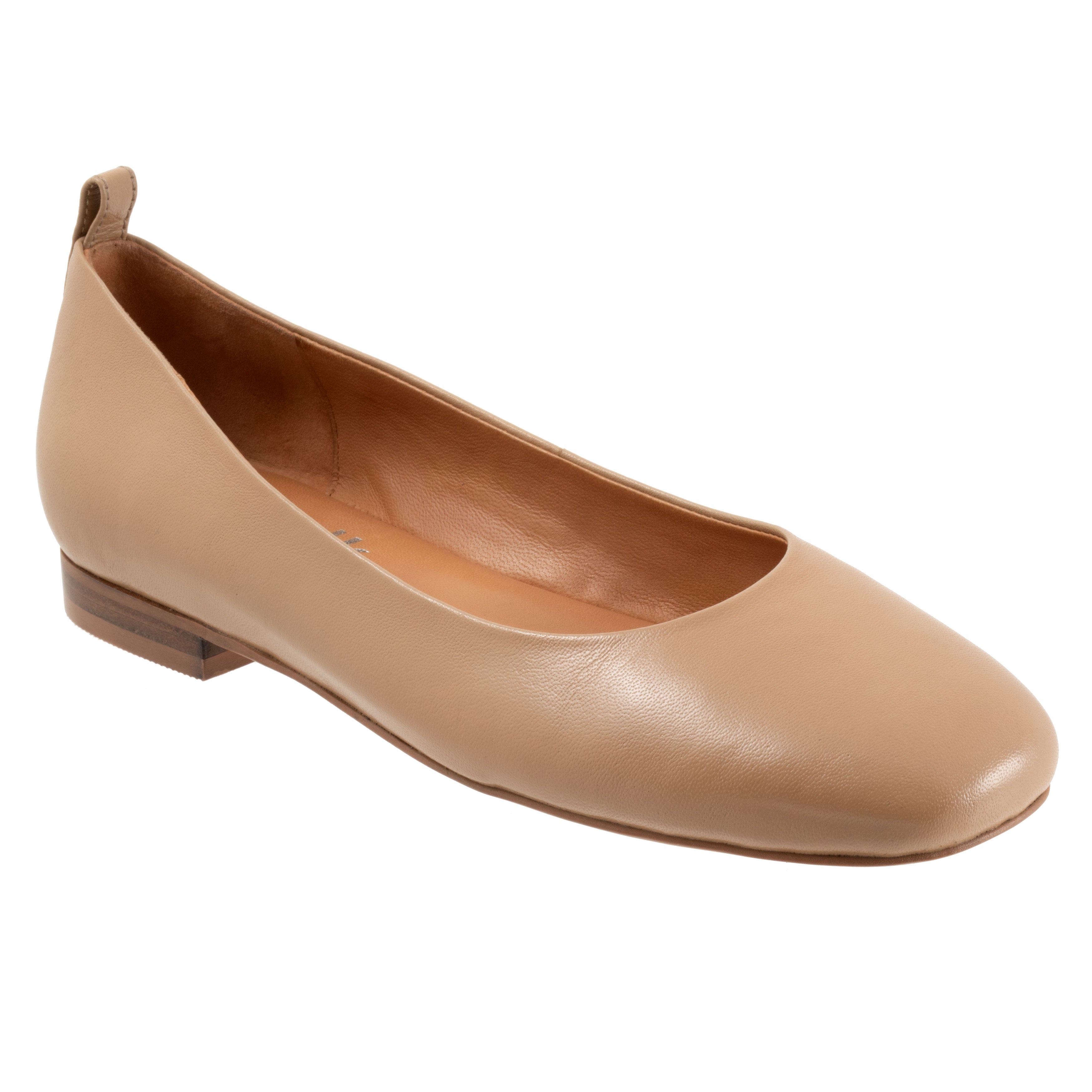 Women's Kiris Flat by SoftWalk in Dark Beige (Size 6 M)