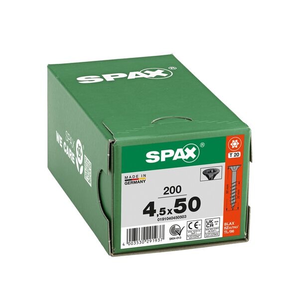 SPAX Universalschrauben »T20 Senkkopf BLAX« 4,5 x 50 mm 200 Stück Image