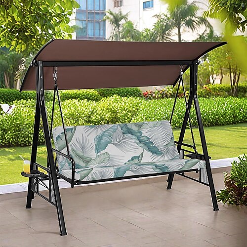 Gartenkissenbezug aus floral gefärbtem Mikrofaser-Polyester, moderner Stil, quadratisch/rechteckig, für Sofas im Wohnzimmer Image