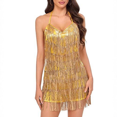 Mardi Gras 2026 Karneval Kleid Ausgefallene Kostüme Sexy Pailletten Fransen Erwachsene Damen Karneval Karneval in Rio Party Leistung Einfaches Karnevalskostüm Verkleiden Image