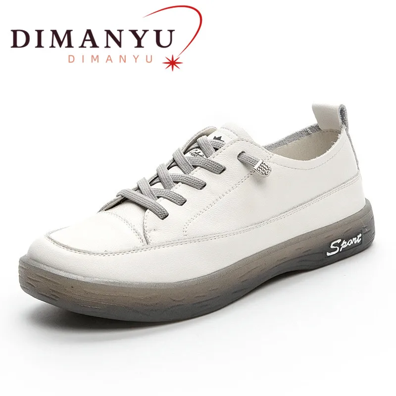 Turnschuhe Müßiggänger Damen Echtes Leder Große Größe 41 42 Frühling Spitze-up Weiß Schuhe Frauen Casual Weiche Sohle Flache schuhe Frauen