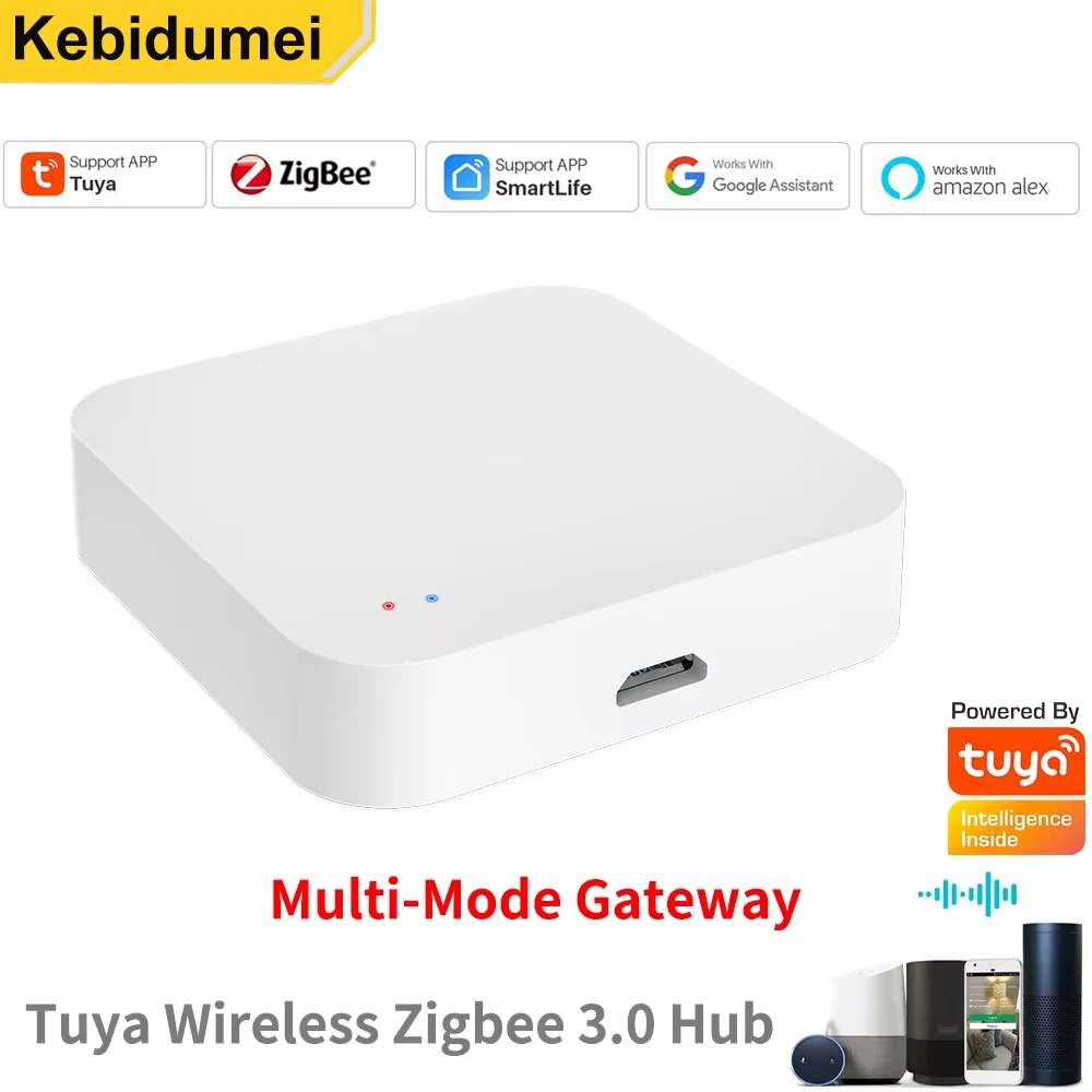 Tuya Zigbee 3.0 Gateway Hub Smart Home Wireless Bridge Smart Life APP Fernbedienung Automatisierungsgerät Funktioniert für Alex Google Image