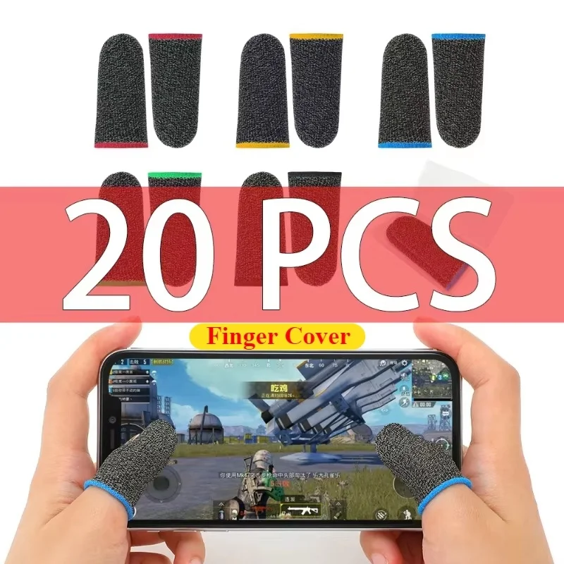 20/40PCS Finger Abdeckung Spiel Controller Für PUBG Mobile Spiele Anti Schweiß Scratch Anti-slip Touch Screen Gaming finger Daumen Abdeckung Image