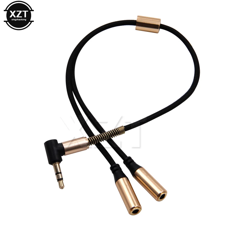 Cavo sdoppiatore per cuffie doppio da 1 a 2 Jack standard da 3,5 mm Cavo audio universale Sdoppiatore a Y per sdoppiatore per auricolari audio