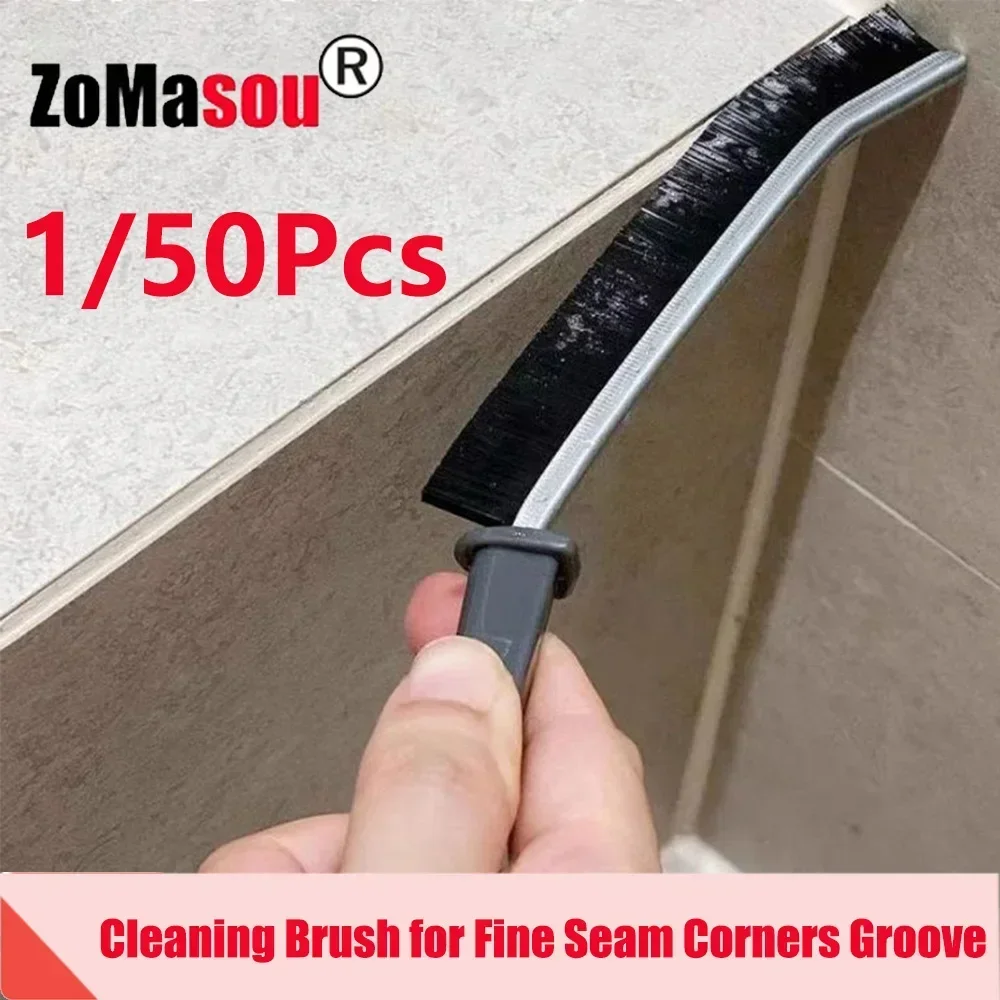 1/50 pezzi spazzola per pulizia per cucitura fine angoli scanalatura strumenti per la pulizia delle finestre cucina bagno piastrelle giunti spazzola WC spazzola