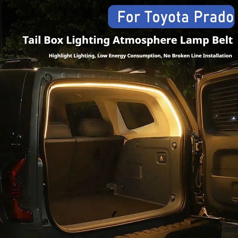 Hinten Stamm LED Licht Bar Streifen Stamm Innen Dekorative Lampe Streifen Fit Für Toyota Prado Fj150 LC150 Auto Innen Zubehör Image