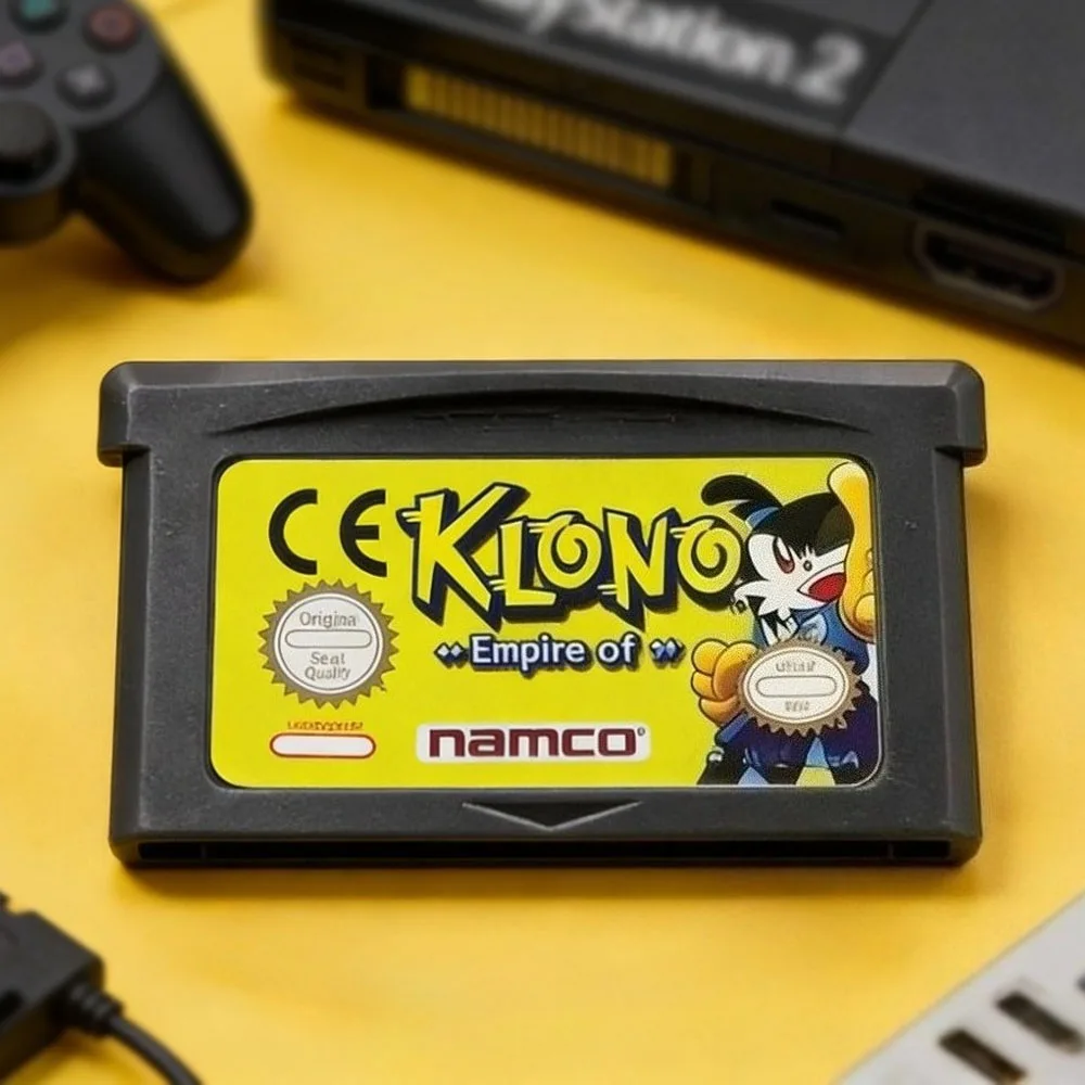 GBA Game Cartridge Wind of Croatia Series Klonoa2 32 Bit Video Game Console Card