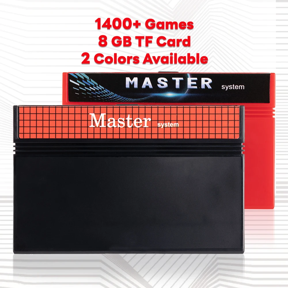 Master System 1400 in 1 Spielkassette für USA EUR SEGA mit 8 GB TF-Karte Master System-Spielekonsolenkarte Image
