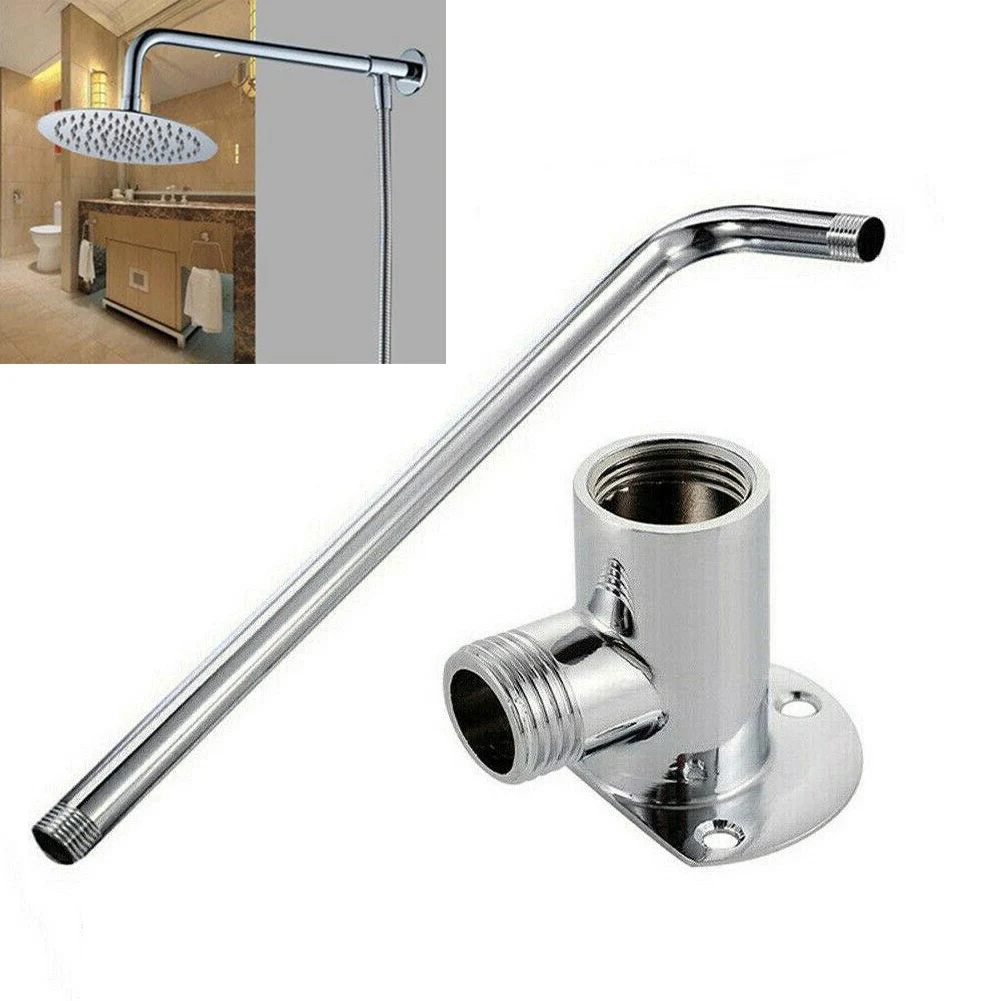 Edelstahl Dusche Arm Boden Schlauch Wand Dusche Kopf Verlängerung Arm Joint Dusche Düse Zubehör Dusche Feste Basis