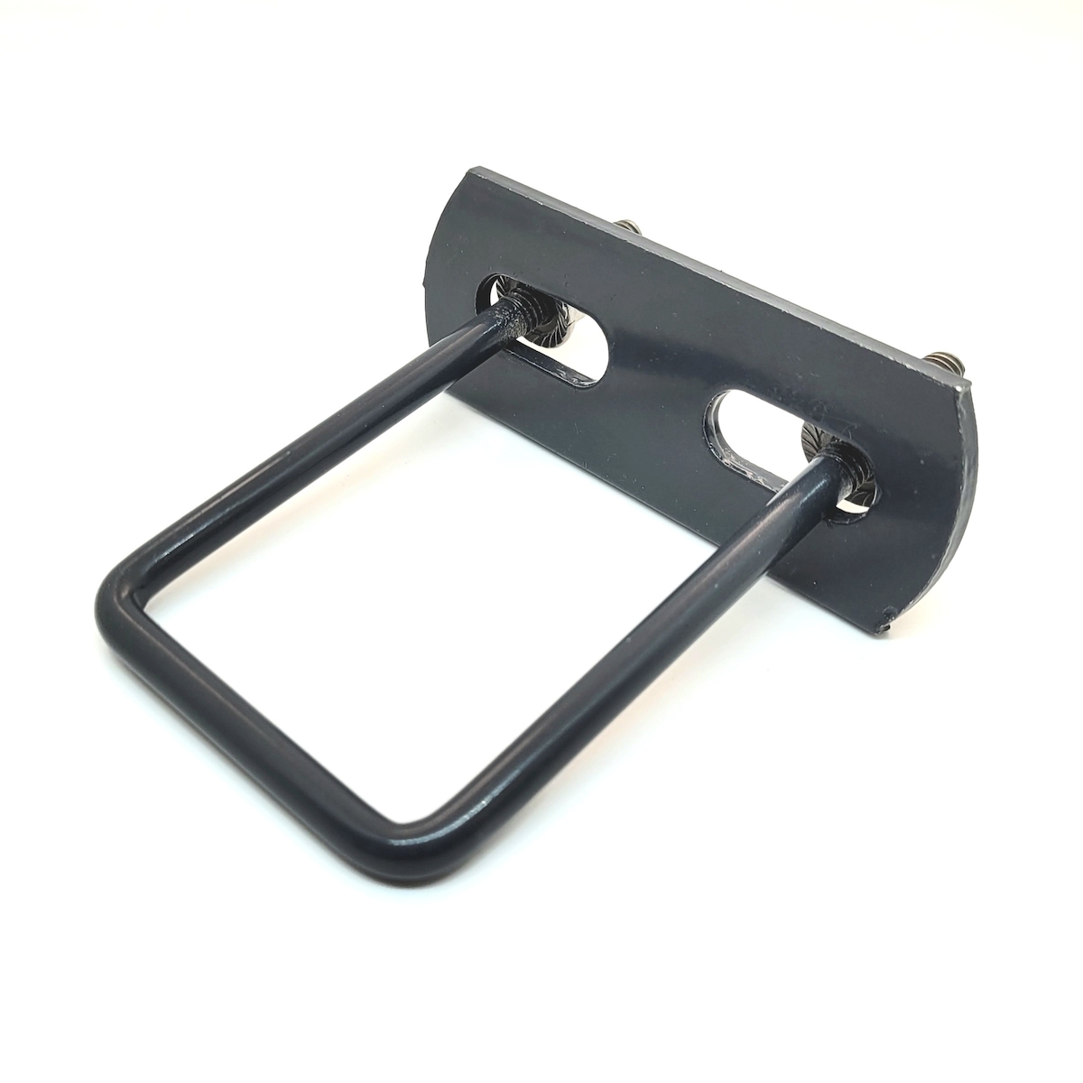 zauniversum® Zaunzubehör 10x U-Bügel in Zaunfarbe für Doppelstabmatten Pfosten 40x60 Anthrazit (RAL 7016) Image