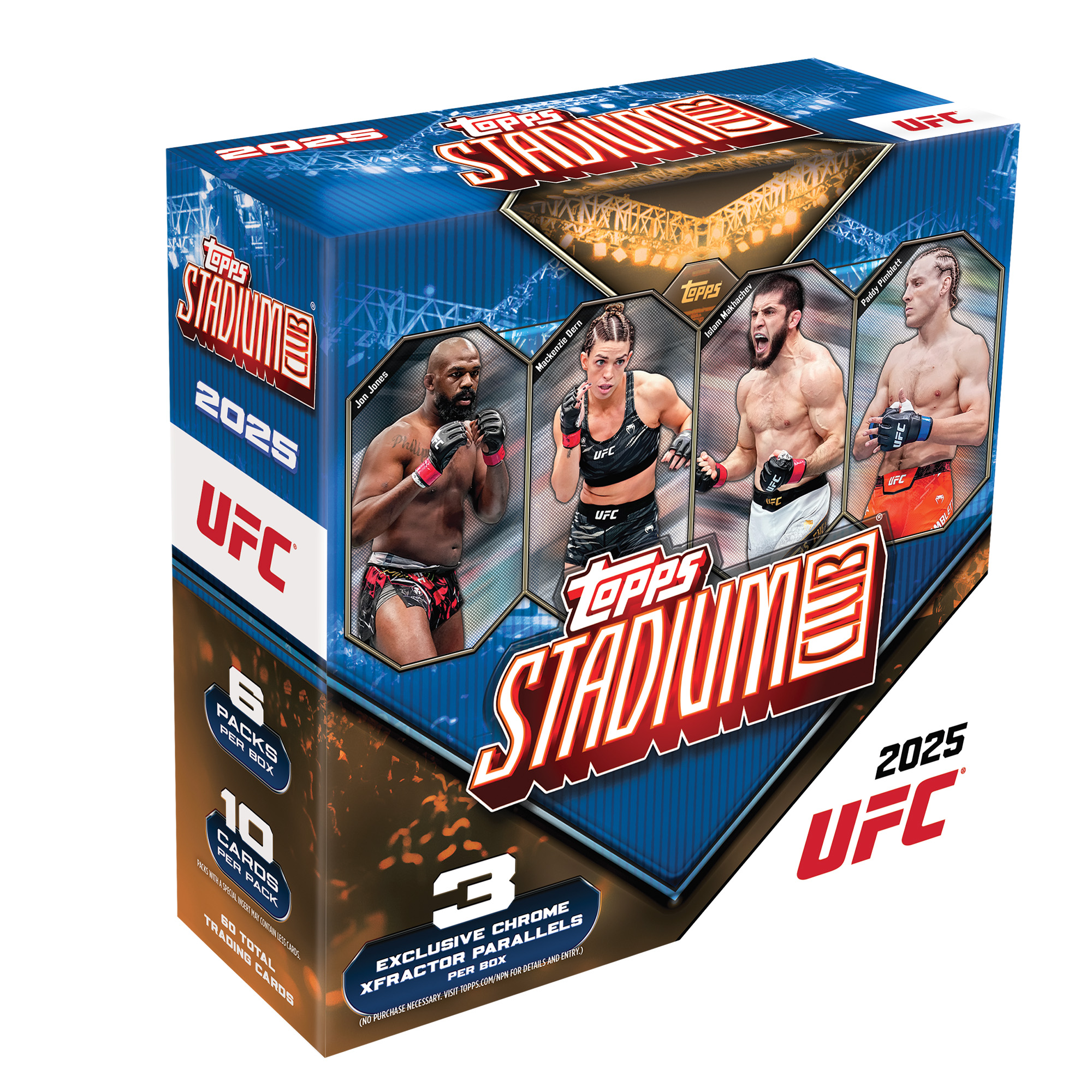 2025 Topps Stadium Club UFC Fabrikversiegelte Mega-Box Image