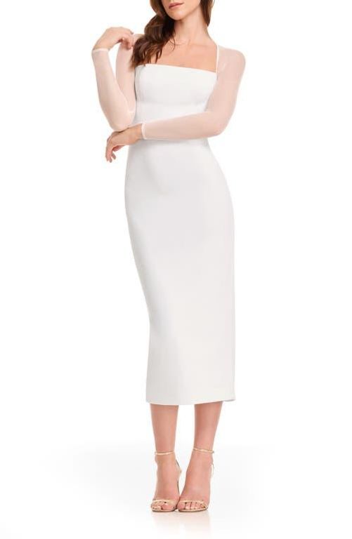 basic long sleeve midi dress Simply Me Long Sleeve Extended Midi Dress