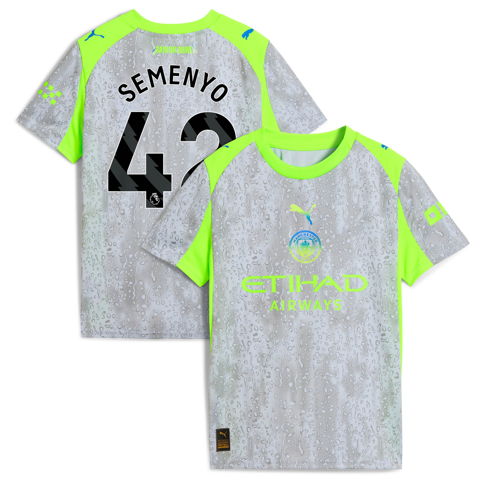 Manchester City PUMA Ausweichtrikot 2025-26 - Kinder mit Aufdruck Semenyo 42 Image