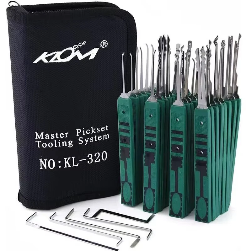 Grüner KLOM320 KLOM-320-Griff, 32, einzelner Haken, zivile Schlösser, grün, mehrere Szenen, verwenden Sie Schlosser-Hardware-Werkzeuge, Lederverpackung Image