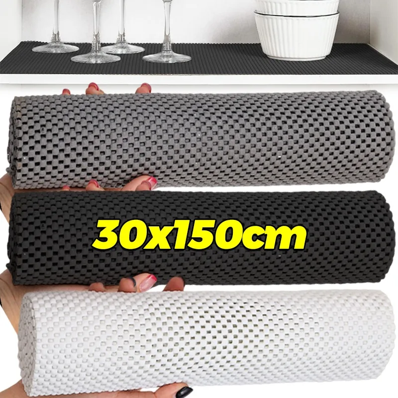 PVC-Schubladen-Regaleinlage, rutschfeste Regaleinlagen für Küchenschränke, dicke, starke Griffinlagen für Schreibtischregale, Schrankschutz