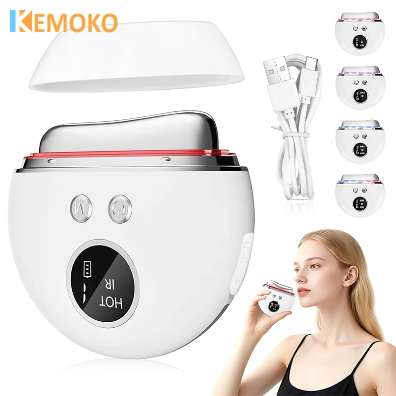 Masseur de grattage par vibrations 4 en 1, GuaSha électrique EMS, dissolvant de levage, plis nasolabiaux, Anti-Cellulite, beauté, soins de santé