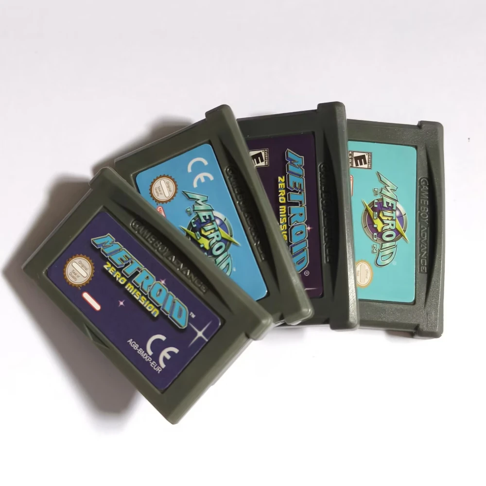 Metroid Series Fusion Zero Mission GBA Game 32-bit Video Game Cartridge Console Card for GBA NDS USA EUR Version English