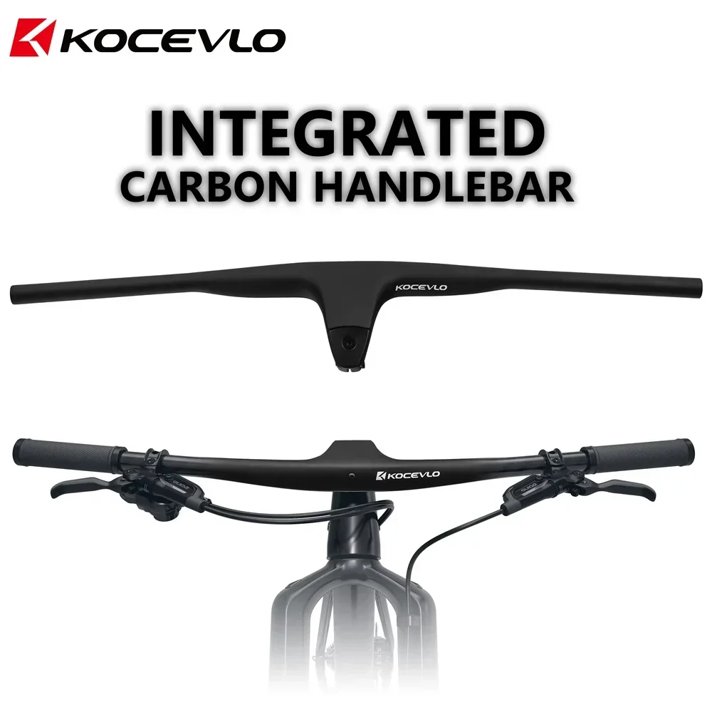 KOCEVLO MTB CARBON Lenker Negativ 17 ° 50-90 mm für effizienten integrierten Lenker für MTB (XC, Marathon) 740 mm Image