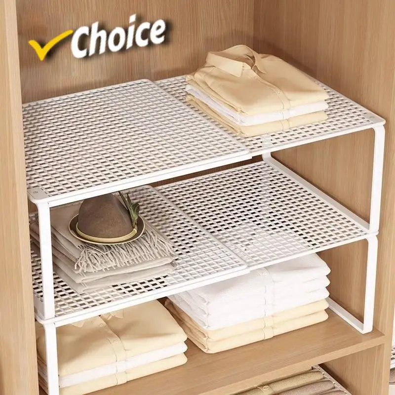 1pc Kleiderschrank Skalierbare Layered Partition Board Stapelbar Große-kapazität Regal Schuh Schrank Sortierung Bord Kleiderschrank Organizer