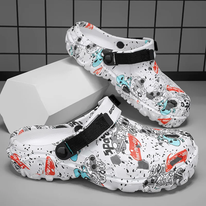 Schuhe Herren Clogs Hausschuhe Sandalen 46 47 Herren Gartenschuhe Flache Camouflage Sandalen Herren Große Größe Outdoor Flip Flops Home Clogs
