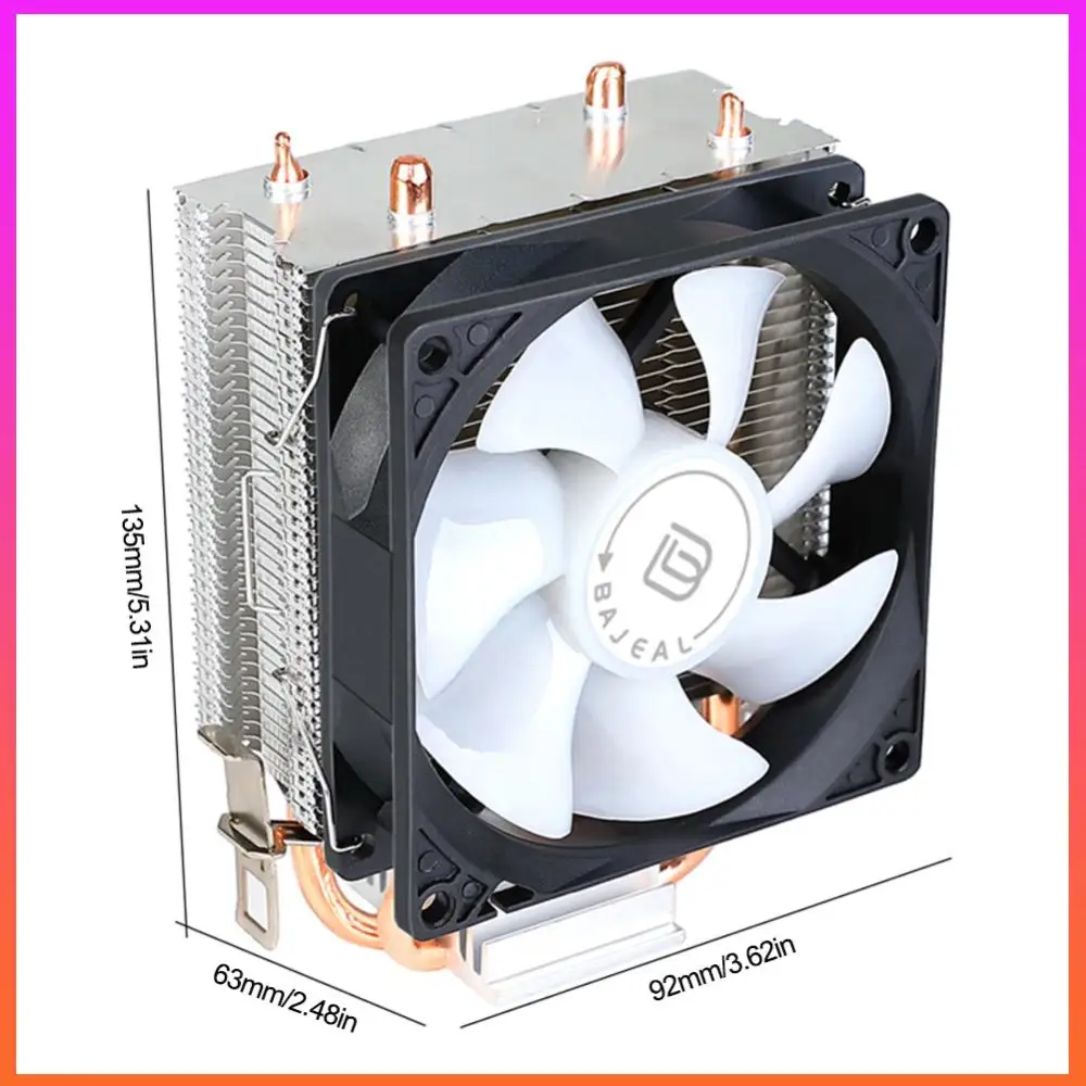 Refroidisseur de processeur avec 2 caloducs, refroidisseur d